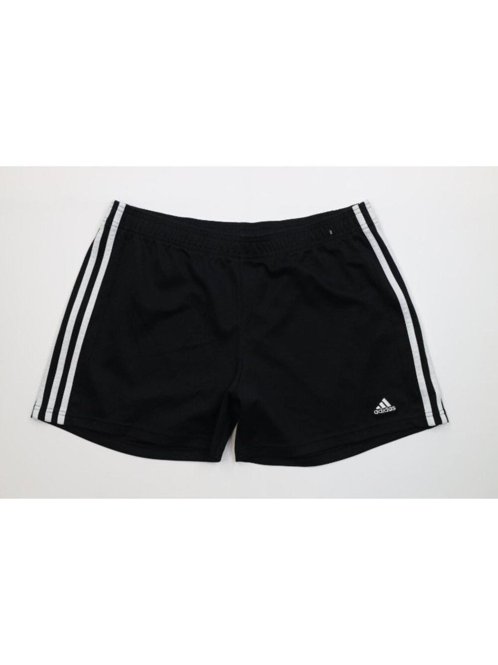 Vintage Y2K Adidas Womens Large Striped Running Jogging Soccer Shorts Black